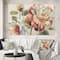 Designart - Romantic Dark Rose Blossing Flowers - Floral Premium Canvas Wall Art